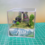 Legend Of Zelda Link vs Decayed Guardian Light Up Diorama Cube
