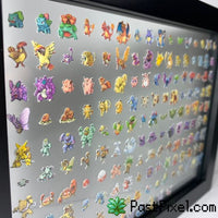 Pokemon Art 151 Pokemon Clear Frame pastpixel 