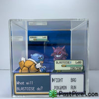 Pokemon Art Charizard vs Gengar Cube pastpixel 