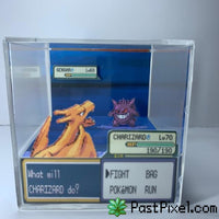 Pokemon Art Charizard vs Gengar Cube pastpixel 