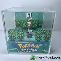 Pokemon Art Emerald Mew Cube pastpixel Diorama Cube