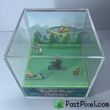 Pokemon Art Emerald Opening Scene Cube pastpixel Diorama Cube