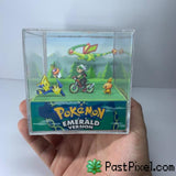 Pokemon Art Emerald Opening Scene Cube pastpixel Diorama Cube