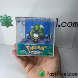 Pokemon Art Emerald - Sky Tower - Rayquaza pastpixel Diorama Cube