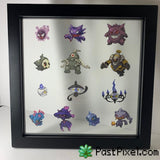Pokemon Art Ghostly Glass Frame pastpixel 