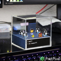 Undertale Inspired temmie village Diorama Cube