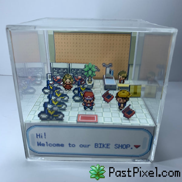 Pokemon Bike Shop Cube Diorama