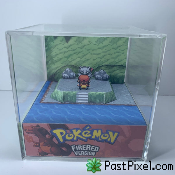 Pokemon Firered Mewtwo Cave Cube Diorama