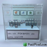 Pokemon Art Pokemon Red, Blue, Yellow Choose One Cube pastpixel 