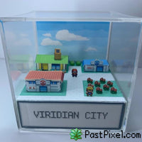 Pokemon Art Pokemon Viridian City Cube pastpixel 