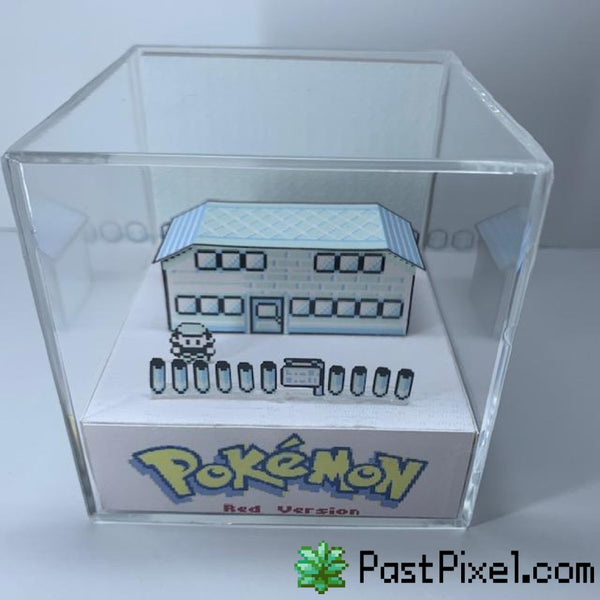 Pokemon Art Professor Oak Building pastpixel 