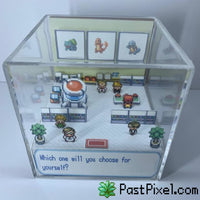 Pokemon Art Professor Oak Choose One Cube pastpixel 