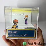 Pokemon Art Rival Gary Cube pastpixel Diorama Cube