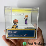 Pokemon Art Rival Gary Cube pastpixel Diorama Cube
