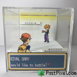 Pokemon Art Rival Gary Cube pastpixel Diorama Cube